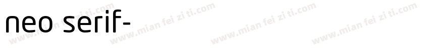 neo serif字体转换